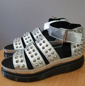 Dr Martens Liza Studded Sandal silver